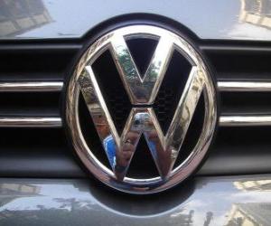 Puzzle Λογότυπο της Volkswagen, γερμανικά μάρκα αυτοκινήτου